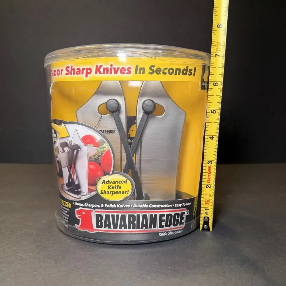 vBavarian Edge Knife Sharpener BulbHead Tungsten Carbide NEW Sealed Package